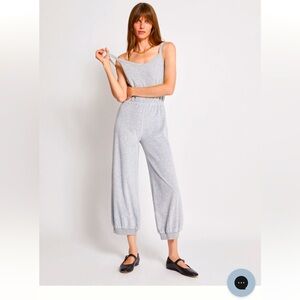 Suzie Kondi Gray Velour Jumpsuit